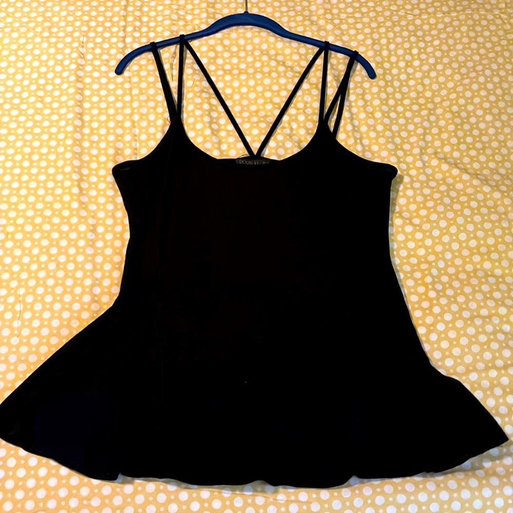 Strappy Peplum Tank